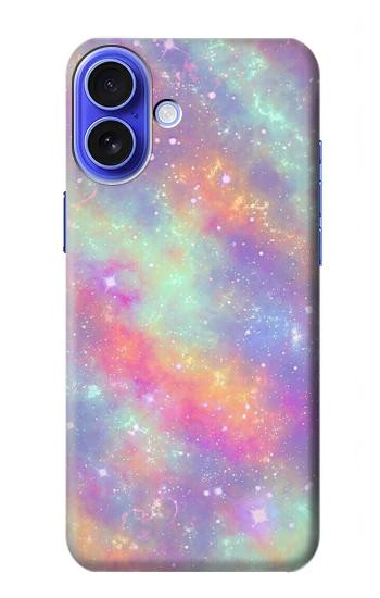 W3706 Pastel Rainbow Galaxy Pink Sky Case Cover Custodia e Flip Case per iPhone 16
