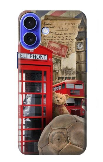 W3856 Vintage London British Case Cover Custodia e Flip Case per iPhone 16