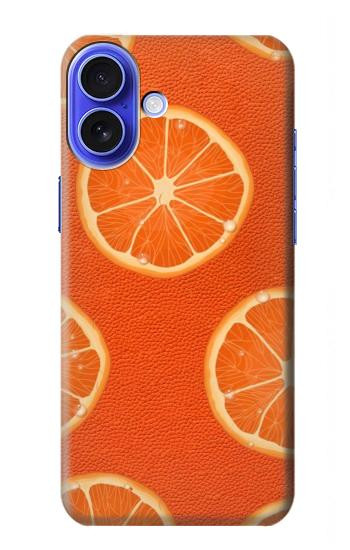 W3946 Seamless Orange Pattern Case Cover Custodia e Flip Case per iPhone 16