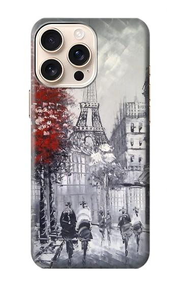 W1295 Eiffel Painting of Paris Case Cover Custodia e Flip Case per iPhone 16 pro