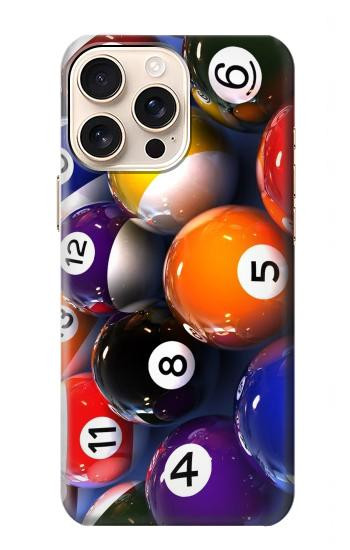 W2238 Billiard Pool Ball Case Cover Custodia e Flip Case per iPhone 16 pro