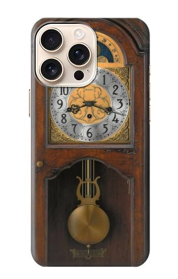 W3173 Grandfather Clock Antique Wall Clock Case Cover Custodia e Flip Case per iPhone 16 pro
