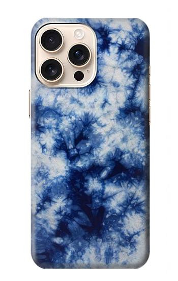 W3439 Fabric Indigo Tie Dye Case Cover Custodia e Flip Case per iPhone 16 pro