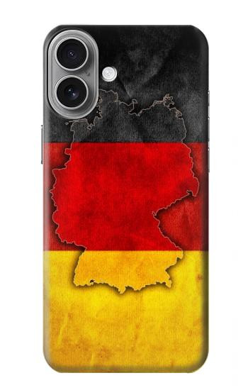 W2935 Germany Flag Map Case Cover Custodia e Flip Case per iPhone 16 plus