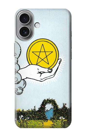 W3722 Tarot Card Ace of Pentacles Coins Case Cover Custodia e Flip Case per iPhone 16 plus