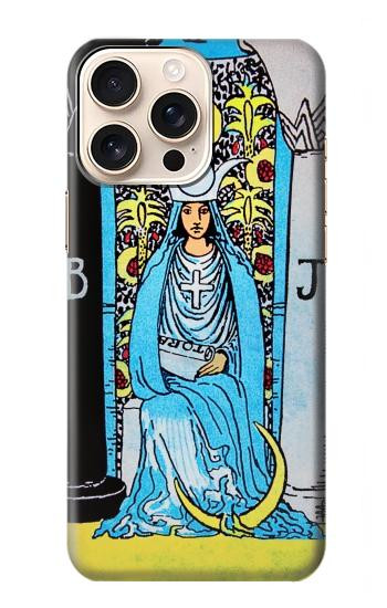 W2837 The High Priestess Vintage Tarot Card Case Cover Custodia e Flip Case per iPhone 16 pro max