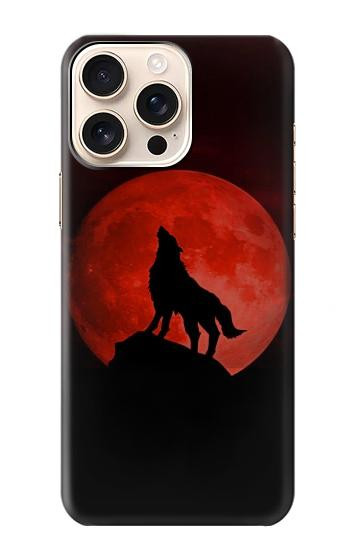 W2955 Wolf Howling Red Moon Case Cover Custodia e Flip Case per iPhone 16 pro max W2955 Wolf Howling Red Moon Case Cover Custodia e Flip Case per iPhone 16 pro max