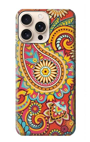 W3402 Floral Paisley Pattern Seamless Case Cover Custodia e Flip Case per iPhone 16 pro max
