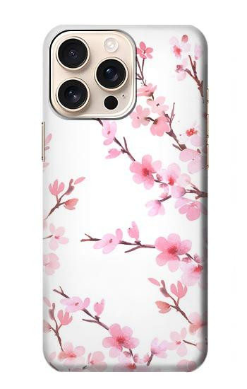 W3707 Pink Cherry Blossom Spring Flower Case Cover Custodia e Flip Case per iPhone 16 pro max