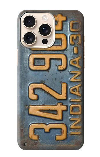 W3750 Vintage Vehicle Registration Plate Case Cover Custodia e Flip Case per iPhone 16 pro max