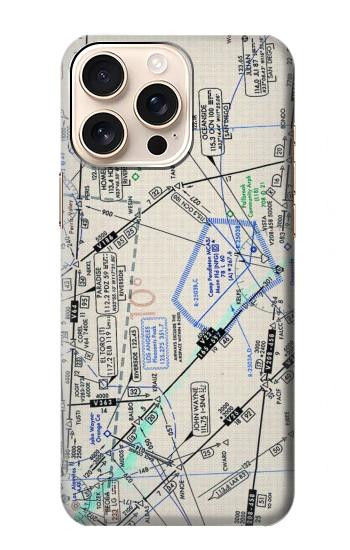 W3882 Flying Enroute Chart Case Cover Custodia e Flip Case per iPhone 16 pro max