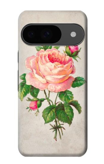 W3079 Vintage Pink Rose Case Cover Custodia e Flip Case per Google Pixel 9