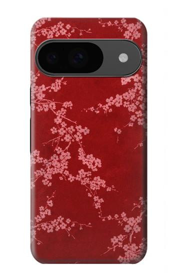 W3817 Red Floral Cherry blossom Pattern Case Cover Custodia e Flip Case per Google Pixel 9