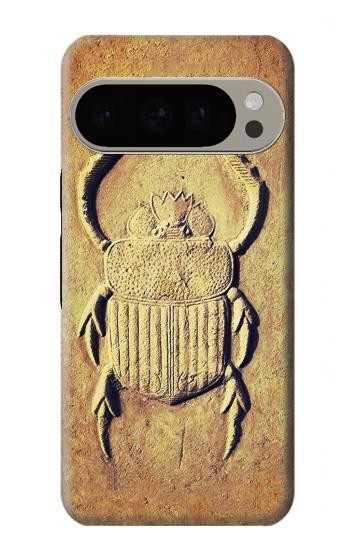 W2401 Egyptian Scarab Beetle Graphic Printed Case Cover Custodia e Flip Case per Google Pixel 9 Pro
