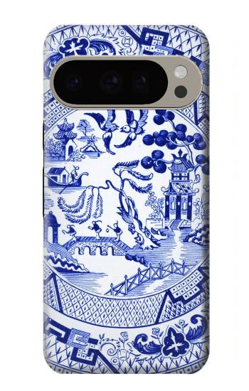 W2768 Willow Pattern Graphic Case Cover Custodia e Flip Case per Google Pixel 9 Pro