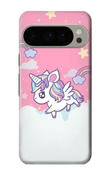 W3518 Unicorn Cartoon Case Cover Custodia e Flip Case per Google Pixel 9 Pro
