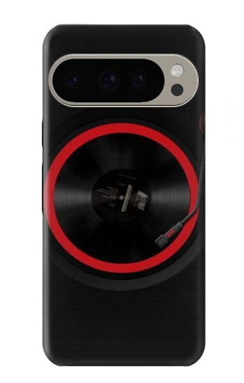 W3531 Spinning Record Player Case Cover Custodia e Flip Case per Google Pixel 9 Pro