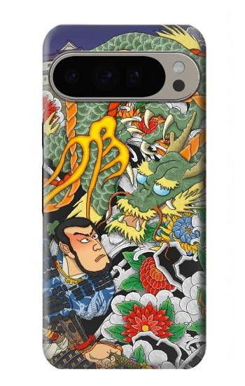 W0454 Japan Tattoo Case Cover Custodia e Flip Case per Google Pixel 9 Pro XL