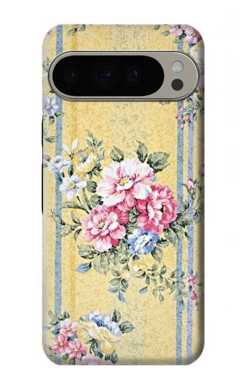 W2229 Vintage Flowers Case Cover Custodia e Flip Case per Google Pixel 9 Pro XL