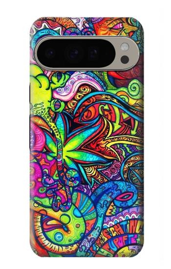 W3255 Colorful Art Pattern Case Cover Custodia e Flip Case per Google Pixel 9 Pro XL