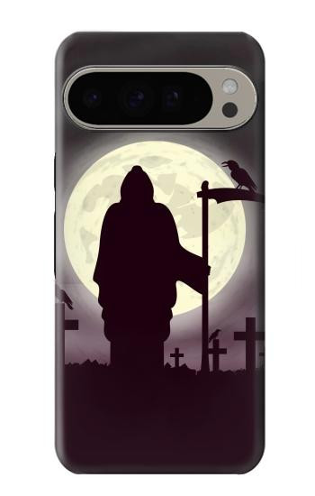 W3262 Grim Reaper Night Moon Cemetery Case Cover Custodia e Flip Case per Google Pixel 9 Pro XL W3262 Grim Reaper Night Moon Cemetery Case Cover Custodia e Flip Case per Google Pixel 9 Pro XL