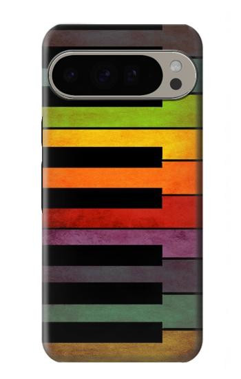 W3451 Colorful Piano Case Cover Custodia e Flip Case per Google Pixel 9 Pro XL