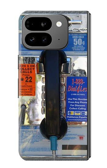 W0087 Payphone Case Cover Custodia e Flip Case per Google Pixel 9 Pro Fold
