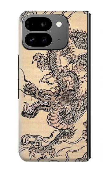 W0318 Antique Dragon Case Cover Custodia e Flip Case per Google Pixel 9 Pro Fold