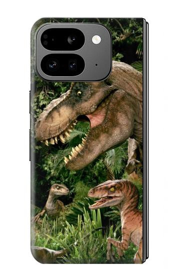 W1452 Trex Raptor Dinosaur Case Cover Custodia e Flip Case per Google Pixel 9 Pro Fold