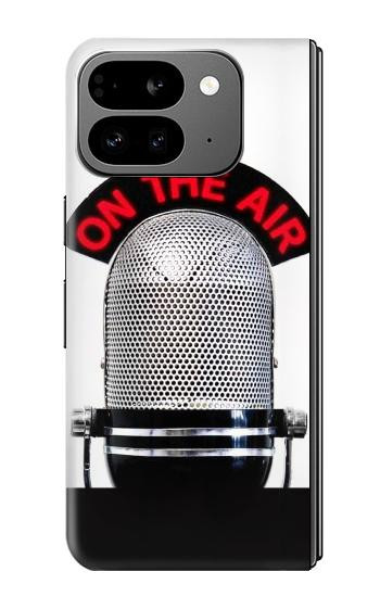 W2381 Vintage Radio Microphone On The Air Case Cover Custodia e Flip Case per Google Pixel 9 Pro Fold