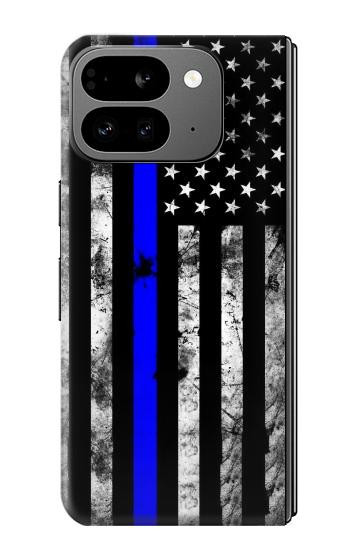 W3244 Thin Blue Line USA Case Cover Custodia e Flip Case per Google Pixel 9 Pro Fold