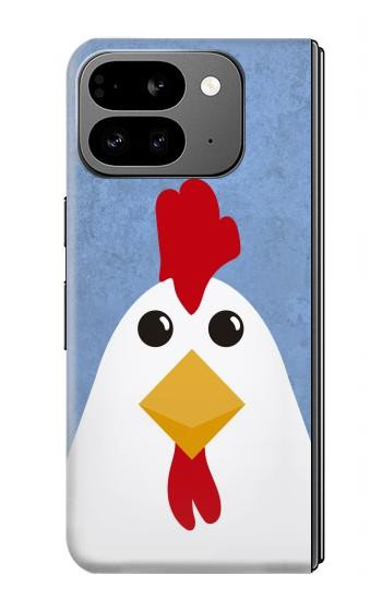 W3254 Chicken Cartoon Case Cover Custodia e Flip Case per Google Pixel 9 Pro Fold