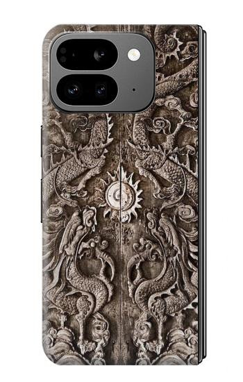 W3395 Dragon Door Case Cover Custodia e Flip Case per Google Pixel 9 Pro Fold