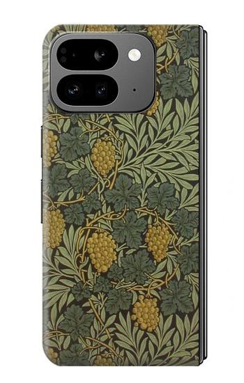 W3662 William Morris Vine Pattern Case Cover Custodia e Flip Case per Google Pixel 9 Pro Fold