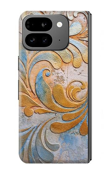 W3875 Canvas Vintage Rugs Case Cover Custodia e Flip Case per Google Pixel 9 Pro Fold