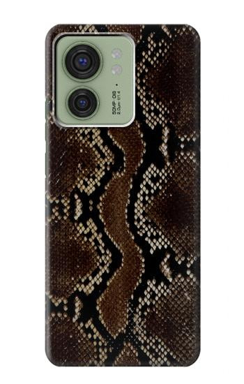 W0553 Snake Skin Case Cover Custodia e Flip Case per Motorola Edge (2023), Edge 40