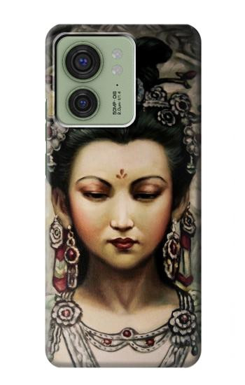 W0681 Guan Yin Case Cover Custodia e Flip Case per Motorola Edge (2023), Edge 40