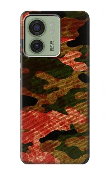 W3393 Camouflage Blood Splatter Case Cover Custodia e Flip Case per Motorola Edge (2023), Edge 40