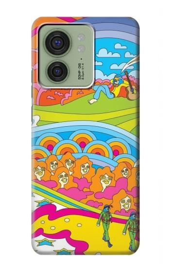 W3407 Hippie Art Case Cover Custodia e Flip Case per Motorola Edge (2023), Edge 40