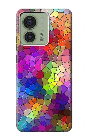 W3677 Colorful Brick Mosaics Case Cover Custodia e Flip Case per Motorola Edge (2023), Edge 40
