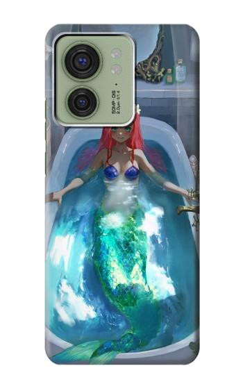 W3912 Cute Little Mermaid Aqua Spa Case Cover Custodia e Flip Case per Motorola Edge (2023), Edge 40