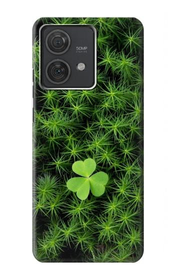 W0358 Clover Lucky Leaf Case Cover Custodia e Flip Case per Motorola Edge 40 Neo