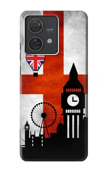 W2979 England Football Soccer Case Cover Custodia e Flip Case per Motorola Edge 40 Neo
