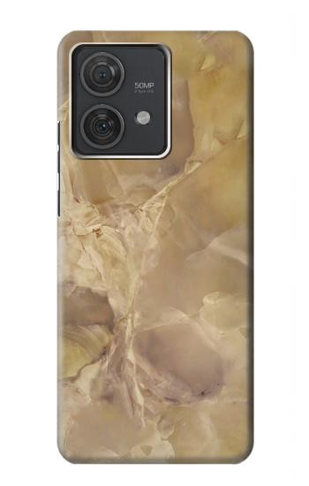 W3240 Yellow Marble Stone Case Cover Custodia e Flip Case per Motorola Edge 40 Neo