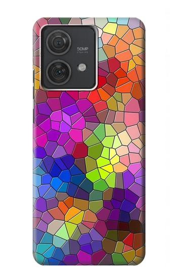 W3677 Colorful Brick Mosaics Case Cover Custodia e Flip Case per Motorola Edge 40 Neo