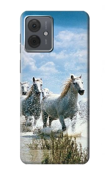 W0250 White Horse Case Cover Custodia e Flip Case per Motorola Moto G14 W0250 White Horse Case Cover Custodia e Flip Case per Motorola Moto G14