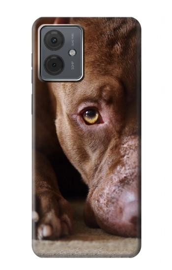 W0519 PitBull Face Case Cover Custodia e Flip Case per Motorola Moto G14