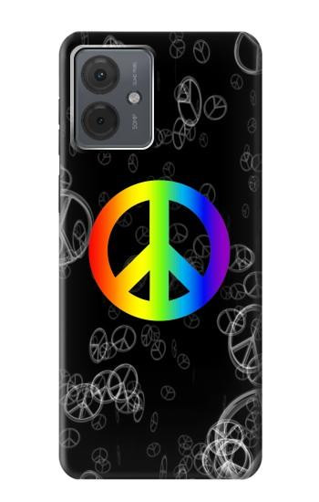 W2356 Peace Sign Case Cover Custodia e Flip Case per Motorola Moto G14 W2356 Peace Sign Case Cover Custodia e Flip Case per Motorola Moto G14