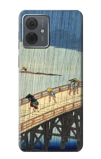 W3347 Utagawa Hiroshige Sudden shower Case Cover Custodia e Flip Case per Motorola Moto G14