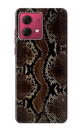 W0553 Snake Skin Case Cover Custodia e Flip Case per Motorola Moto G84